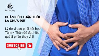 Chăm sóc thận thôi là CHƯA ĐỦ! Lý do vì sao phải kết hợp Tâm – Thận để đạt hiệu quả 8 phần thay vì 5